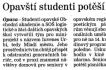 Opavští studenti potěší seniory