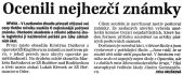 Ocenili nejhezčí známky