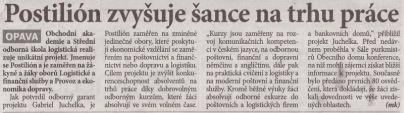 Postilión zvyšuje šance na trhu práce
