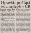 Opavští pošťáci jsou nejlepší v ČR