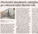 Zahájila po rekonstrukci školní rok